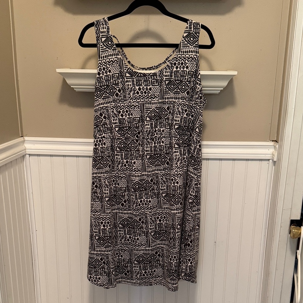 Maurices Monochrome Patterned Mini Dress